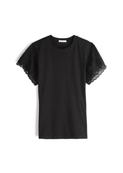 GATE T-shirt z koronkowymi rękawami 34 ze sklepu gateshop w kategorii Bluzki damskie - zdjęcie 181980039