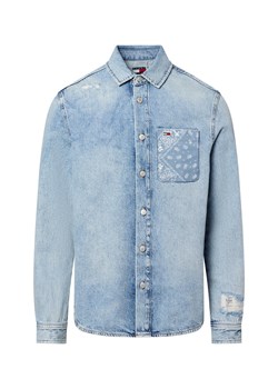 Tommy Jeans Męska koszula dżinsowa Mężczyźni Regular Fit Bawełna indygo jednolity ze sklepu vangraaf w kategorii Koszule męskie - zdjęcie 181981087