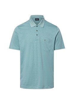 Ragman Męska koszulka polo Mężczyźni miętowy w paski ze sklepu vangraaf w kategorii T-shirty męskie - zdjęcie 181981096