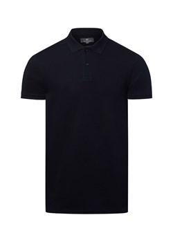 Nils Sundström Męska koszulka polo Mężczyźni Bawełna granatowy jednolity ze sklepu vangraaf w kategorii T-shirty męskie - zdjęcie 181981146