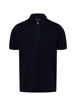 Andrew James Męska koszulka polo Mężczyźni Bawełna granatowy jednolity ze sklepu vangraaf w kategorii T-shirty męskie - zdjęcie 181981165