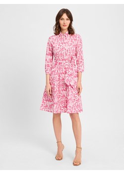 Marie Lund Sukienka damska z bluzką Kobiety Bawełna wyrazisty róż wzorzysty ze sklepu vangraaf w kategorii Sukienki - zdjęcie 181981299