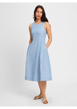 Ambiance Sukienka damska Kobiety Bawełna jasnoniebieski marmurkowy ze sklepu vangraaf w kategorii Sukienki - zdjęcie 181981306