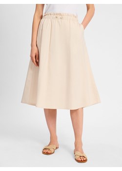 comma casual identity Spódnica damska Kobiety Bawełna beżowy jednolity ze sklepu vangraaf w kategorii Spódnice - zdjęcie 181981338