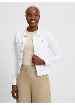 soyaconcept® Damska kurtka dżinsowa - Erna Kobiety Bawełna biały jednolity ze sklepu vangraaf w kategorii Kurtki damskie - zdjęcie 181981349