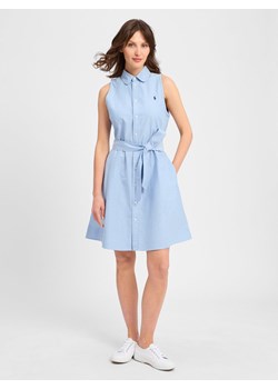 Polo Ralph Lauren Sukienka damska z bluzką Kobiety Bawełna jasnoniebieski jednolity ze sklepu vangraaf w kategorii Sukienki - zdjęcie 181981378