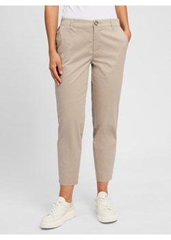 Street One Damskie spodnie materiałowe Kobiety Bawełna beżowy jednolity ze sklepu vangraaf w kategorii Spodnie damskie - zdjęcie 181981389