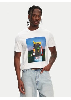 Hunter T-Shirt Brodie Graphic HARM0036251 Biały Regular Fit ze sklepu MODIVO w kategorii T-shirty męskie - zdjęcie 181982475