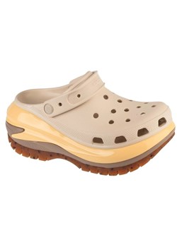 Klapki Crocs Classic Mega Crush Clog 207988-0LM beżowy ze sklepu ButyModne.pl w kategorii Klapki damskie - zdjęcie 181984896
