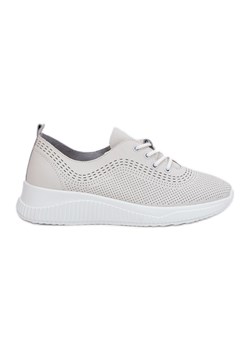 Skórzane Buty Sportowe Damskie Vinceza 41472 Białe ze sklepu ButyModne.pl w kategorii Buty sportowe damskie - zdjęcie 181984958