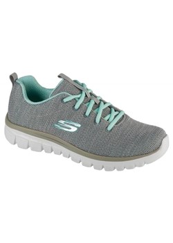 Buty Skechers Twisted Fortune W 12614-GYMN ze sklepu ButyModne.pl w kategorii Buty sportowe damskie - zdjęcie 181985237