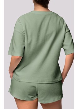 Mona bawełniana piżama damska pistacjowa Cozy Short Sleeve, Kolor pistacjowy, Rozmiar S, Mona ze sklepu Primodo w kategorii Piżamy damskie - zdjęcie 181986588