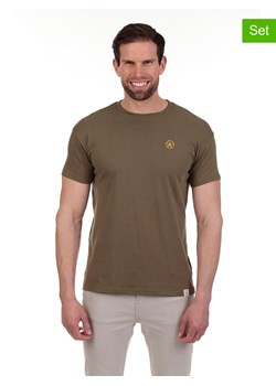 The Time of Bocha Koszulki (2 szt.) w kolorze szarym i oliwkowym ze sklepu Limango Polska w kategorii T-shirty męskie - zdjęcie 181986869