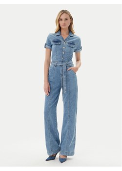 Guess Kombinezon W5GD1B D5O90 Niebieski Regular Fit ze sklepu MODIVO w kategorii Kombinezony damskie - zdjęcie 181988615