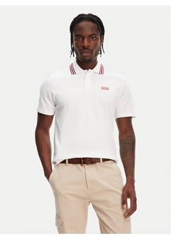 Hunter Polo Noris SS HARM0037242 Biały Regular Fit ze sklepu MODIVO w kategorii T-shirty męskie - zdjęcie 181988686