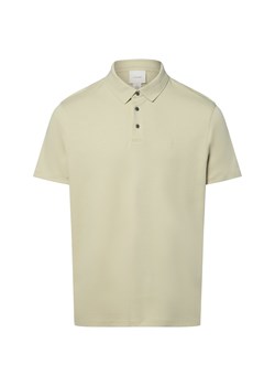 Calvin Klein Męska koszulka polo Mężczyźni Bawełna seledynowy jednolity ze sklepu vangraaf w kategorii T-shirty męskie - zdjęcie 181990075