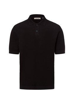 Only&Sons Męska koszulka polo z dzianiny - ONSTony Mężczyźni Bawełna czarny wypukły wzór tkaniny ze sklepu vangraaf w kategorii Swetry męskie - zdjęcie 181990085