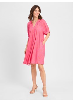 Marie Lund Sukienka damska Kobiety wiskoza wyrazisty róż wzorzysty ze sklepu vangraaf w kategorii Sukienki - zdjęcie 181990097