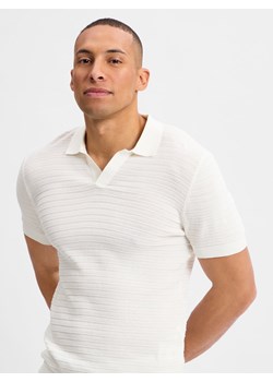 Drykorn Męska koszulka polo - Braian Mężczyźni Bawełna biały wypukły wzór tkaniny ze sklepu vangraaf w kategorii T-shirty męskie - zdjęcie 181990105