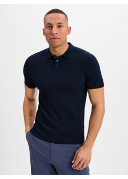 Drykorn Męska koszulka polo - Triton Mężczyźni Bawełna granatowy wypukły wzór tkaniny ze sklepu vangraaf w kategorii T-shirty męskie - zdjęcie 181990107