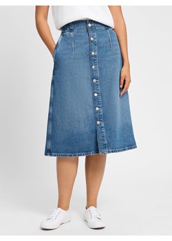 Polo Ralph Lauren Dżinsowa spódnica damska Kobiety Bawełna blue stone jednolity ze sklepu vangraaf w kategorii Spódnice - zdjęcie 181990109