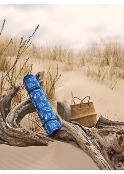 Sinsay - Mata plażowa z poduszką w muszle - niebieski ze sklepu Sinsay w kategorii Akcesoria plażowe - zdjęcie 181998588