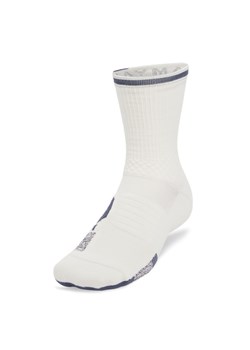 Skarpetki treningowe uniseks Under Armour UA  AD Playmaker 1pk Mid - białe ze sklepu Sportstylestory.com w kategorii Skarpetki damskie - zdjęcie 181999175