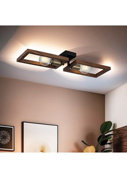 Opviq Lampa sufitowa w kolorze brązowo-czarnym - 62 x 8 cm ze sklepu Limango Polska w kategorii Oświetlenie - zdjęcie 182001796