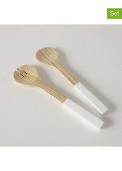 Boltze 2-częściowy zestaw w kolorze beżowo-białym do sałatek - dł. 29 cm ze sklepu Limango Polska w kategorii Akcesoria kuchenne - zdjęcie 182002199