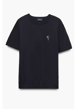 T SHIRT TENNIS CLUB 013 GRANATOWY Z WISKOZY ze sklepu Recman w kategorii T-shirty męskie - zdjęcie 182002787