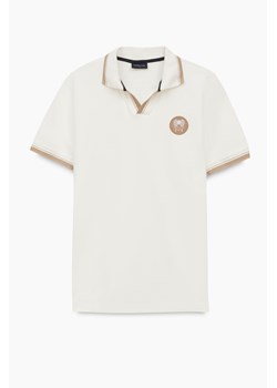 KOSZULKA POLO TENNIS CLUB 114 ECRU Z BAWEŁNY TYPU PIKA ze sklepu Recman w kategorii T-shirty męskie - zdjęcie 182002837