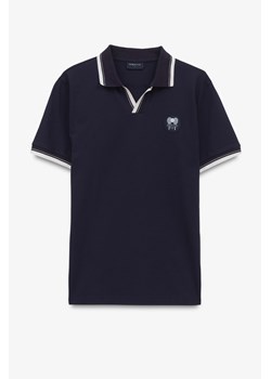 KOSZULKA POLO TENNIS CLUB 114 GRANATOWA Z BAWEŁNY TYPU PIKA ze sklepu Recman w kategorii T-shirty męskie - zdjęcie 182002839