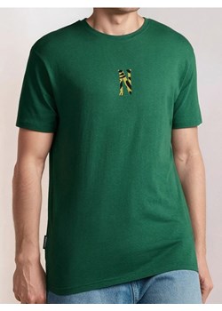 Sinsay - Koszulka z nadrukiem na plecach z bawełny - zielony ze sklepu Sinsay w kategorii T-shirty męskie - zdjęcie 182003518