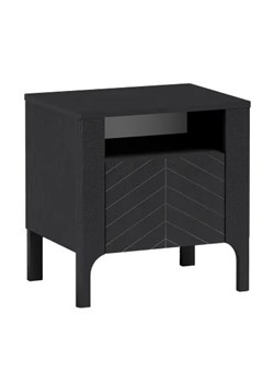 Czarna elegancka szafka nocna K1-W72 ze sklepu Edinos.pl w kategorii Stoliki i szafki nocne - zdjęcie 182003805