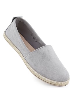 Espadryle damskie wsuwane zamszowe szare Potocki PY16332 ze sklepu ButyModne.pl w kategorii Espadryle damskie - zdjęcie 182004055