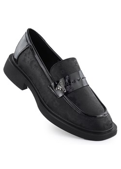 Półbuty damskie lordsy czarne Potocki SZ12650 ze sklepu ButyModne.pl w kategorii Półbuty damskie - zdjęcie 182004059