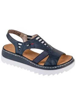 Sandały Rieker Sandals V44Y5-14 niebieskie ze sklepu ButyModne.pl w kategorii Sandały damskie - zdjęcie 182004326