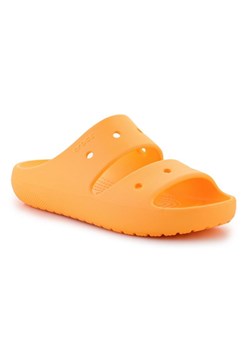 Klapki Crocs Classic Sandal V2 209403-85Q pomarańczowe ze sklepu ButyModne.pl w kategorii Klapki damskie - zdjęcie 182004555