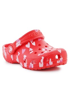 Klapki Crocs Classic Vday Clog T  209755-6ZR czerwone ze sklepu ButyModne.pl w kategorii Klapki dziecięce - zdjęcie 182004559