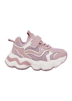 Boto Sneakersy Dziecięce Na Grubej Podeszwie Różowe Lianees ze sklepu ButyModne.pl w kategorii Buty sportowe dziecięce - zdjęcie 182004567