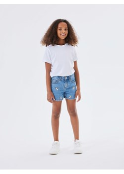 name it Szorty dżinsowe - Slim fit - w kolorze niebieskim ze sklepu Limango Polska w kategorii Spodenki dziewczęce - zdjęcie 182006906
