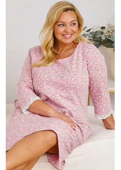 Doctor Nap koszula nocna plus size TB.7152.DAISY_FLOWER, Kolor różowy-wzór, Rozmiar L, Doctor Nap ze sklepu Intymna w kategorii Koszule nocne - zdjęcie 182007149