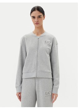 EA7 Emporio Armani Bluza 7W000178 AF12473 O8002 Szary Regular Fit ze sklepu MODIVO w kategorii Bluzy damskie - zdjęcie 182008247