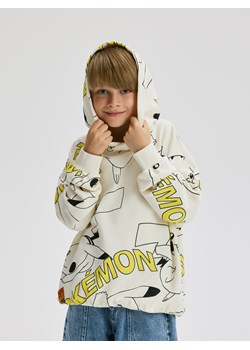 Reserved - Bluza oversize Pokémon - złamana biel ze sklepu Reserved w kategorii Bluzy chłopięce - zdjęcie 182011596