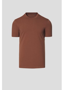 Koszulka z Bawełną Ciemnobeżowa Jeffrey ze sklepu Lancerto S.A. w kategorii T-shirty męskie - zdjęcie 182017778