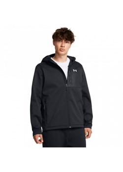 Męska kurtka przejściowa Under Armour Shield Hooded Jacket - czarna ze sklepu Sportstylestory.com w kategorii Kurtki męskie - zdjęcie 182018229
