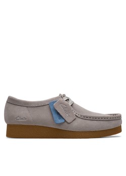 Półbuty Clarks WallabeeEVOSh 26181477 Szary ze sklepu eobuwie.pl w kategorii Mokasyny damskie - zdjęcie 182022556