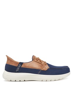 Mokasyny Skechers On-The-Go Flex-Palmilla 136536/NVY Granatowy ze sklepu eobuwie.pl w kategorii Mokasyny damskie - zdjęcie 182023308