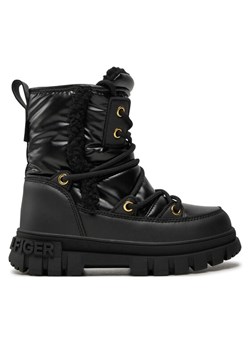Śniegowce Tommy Hilfiger Fur Boot T3A5-33610-1695 M Czarny ze sklepu eobuwie.pl w kategorii Buty zimowe dziecięce - zdjęcie 182023386