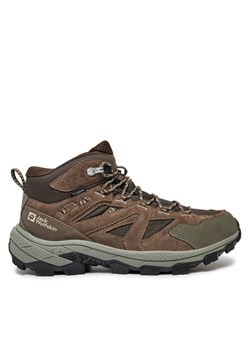 Trekkingi Jack Wolfskin Vojo Tour Texapore Mid M A62072 Brązowy ze sklepu eobuwie.pl w kategorii Buty trekkingowe męskie - zdjęcie 182023418